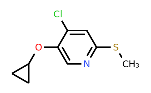 CAS 1243398-08-4 | 4-Chloro-5-cyclopropoxy-2-(methylsulfanyl)pyridine