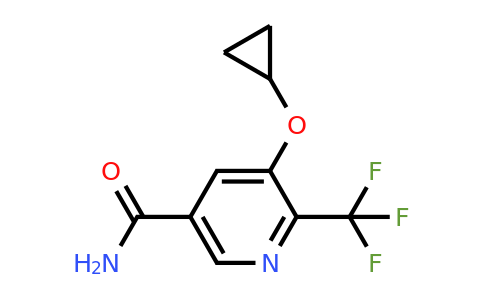 CAS 1243398-09-5 | 5-Cyclopropoxy-6-(trifluoromethyl)nicotinamide