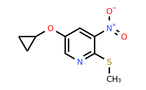 CAS 1243398-11-9 | 5-Cyclopropoxy-2-(methylthio)-3-nitropyridine