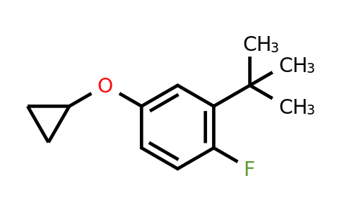 CAS 1243398-13-1 | 2-Tert-butyl-4-cyclopropoxy-1-fluorobenzene