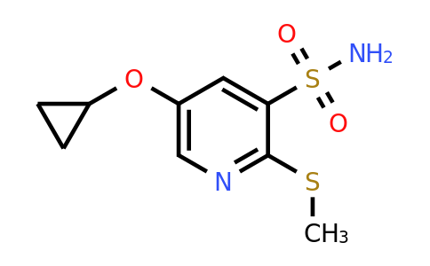CAS 1243398-14-2 | 5-Cyclopropoxy-2-(methylthio)pyridine-3-sulfonamide