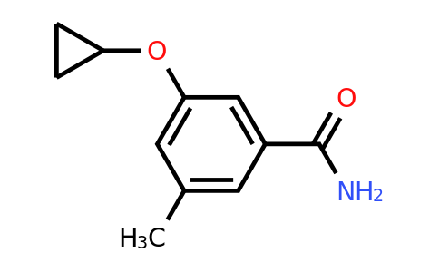 CAS 1243398-16-4 | 3-Cyclopropoxy-5-methylbenzamide
