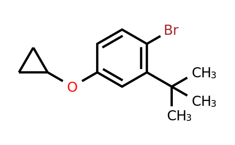 CAS 1243398-17-5 | 1-Bromo-2-tert-butyl-4-cyclopropoxybenzene