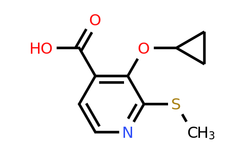 CAS 1243398-18-6 | 3-Cyclopropoxy-2-(methylthio)isonicotinic acid