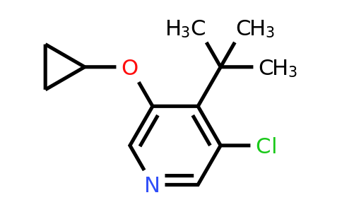 CAS 1243398-20-0 | 4-Tert-butyl-3-chloro-5-cyclopropoxypyridine