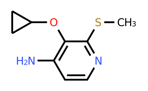 CAS 1243398-22-2 | 3-Cyclopropoxy-2-(methylsulfanyl)pyridin-4-amine