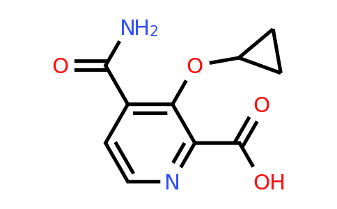 CAS 1243398-25-5 | 4-Carbamoyl-3-cyclopropoxypicolinic acid