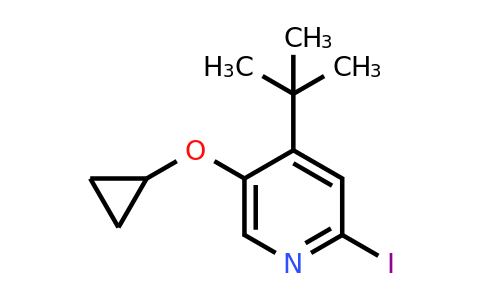 CAS 1243398-42-6 | 4-Tert-butyl-5-cyclopropoxy-2-iodopyridine