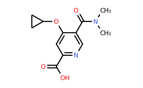 CAS 1243398-47-1 | 4-Cyclopropoxy-5-(dimethylcarbamoyl)picolinic acid
