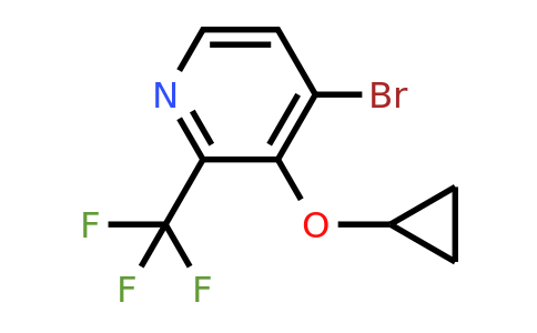 CAS 1243398-50-6 | 4-Bromo-3-cyclopropoxy-2-(trifluoromethyl)pyridine