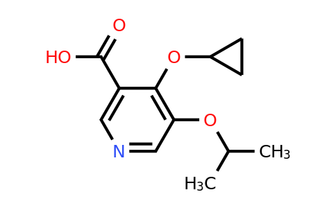 CAS 1243398-57-3 | 4-Cyclopropoxy-5-isopropoxynicotinic acid