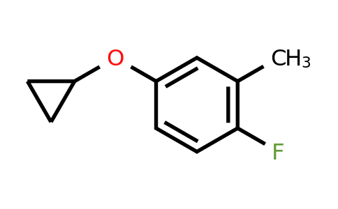 CAS 1243398-60-8 | 4-Cyclopropoxy-1-fluoro-2-methylbenzene