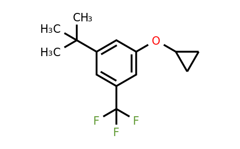 CAS 1243398-65-3 | 1-Tert-butyl-3-cyclopropoxy-5-(trifluoromethyl)benzene