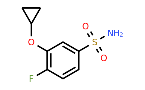 CAS 1243398-72-2 | 3-Cyclopropoxy-4-fluorobenzenesulfonamide