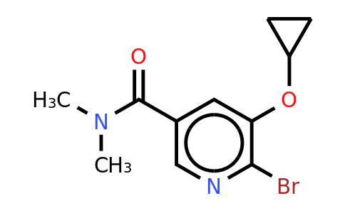 CAS 1243398-78-8 | 6-Bromo-5-cyclopropoxy-N,n-dimethylnicotinamide