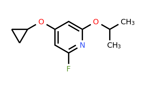 CAS 1243398-85-7 | 4-Cyclopropoxy-2-fluoro-6-isopropoxypyridine