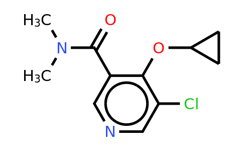 CAS 1243398-88-0 | 5-Chloro-4-cyclopropoxy-N,n-dimethylnicotinamide