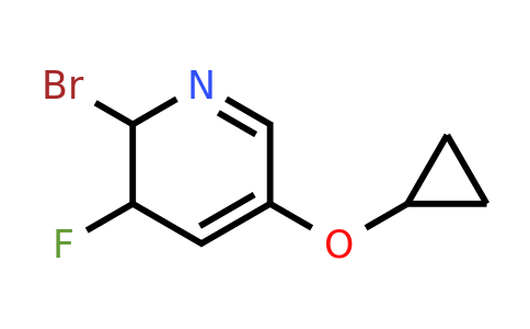CAS 1243398-90-4 | 2-Bromo-5-cyclopropoxy-3-fluoro-2,3-dihydropyridine
