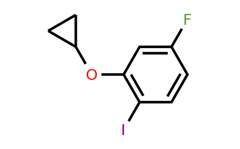 CAS 1243398-93-7 | 2-Cyclopropoxy-4-fluoro-1-iodobenzene