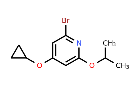 CAS 1243398-95-9 | 2-Bromo-4-cyclopropoxy-6-isopropoxypyridine