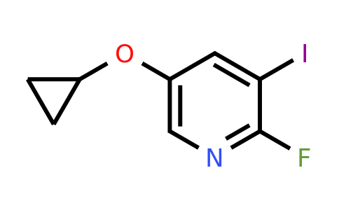 CAS 1243398-96-0 | 5-Cyclopropoxy-2-fluoro-3-iodopyridine