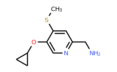 CAS 1243399-12-3 | (5-Cyclopropoxy-4-(methylthio)pyridin-2-YL)methanamine