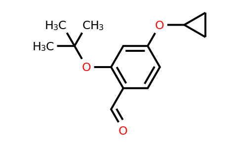 CAS 1243399-14-5 | 2-Tert-butoxy-4-cyclopropoxybenzaldehyde