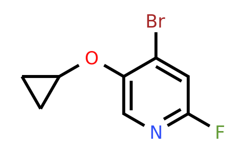 CAS 1243399-16-7 | 4-Bromo-5-cyclopropoxy-2-fluoropyridine