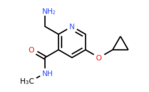 CAS 1243399-17-8 | 2-(Aminomethyl)-5-cyclopropoxy-N-methylnicotinamide