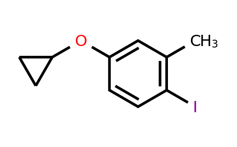 CAS 1243399-22-5 | 4-Cyclopropoxy-1-iodo-2-methylbenzene
