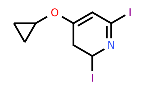 CAS 1243399-28-1 | 4-Cyclopropoxy-2,6-diiodo-2,3-dihydropyridine