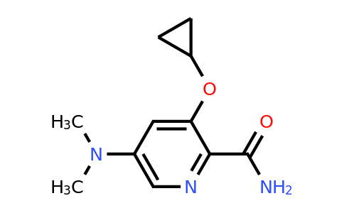 CAS 1243399-29-2 | 3-Cyclopropoxy-5-(dimethylamino)picolinamide