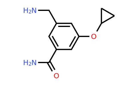 CAS 1243399-33-8 | 3-(Aminomethyl)-5-cyclopropoxybenzamide