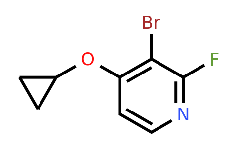 CAS 1243399-39-4 | 3-Bromo-4-cyclopropoxy-2-fluoropyridine