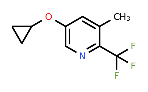 CAS 1243399-41-8 | 5-Cyclopropoxy-3-methyl-2-(trifluoromethyl)pyridine