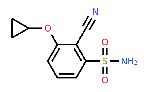 CAS 1243399-44-1 | 2-Cyano-3-cyclopropoxybenzenesulfonamide