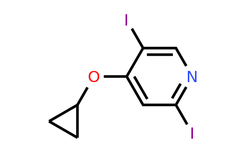 CAS 1243399-46-3 | 4-Cyclopropoxy-2,5-diiodopyridine