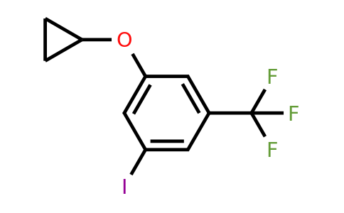 CAS 1243399-51-0 | 1-Cyclopropoxy-3-iodo-5-(trifluoromethyl)benzene
