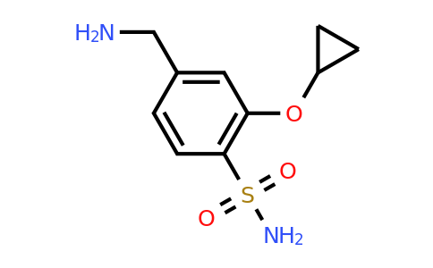 CAS 1243399-53-2 | 4-(Aminomethyl)-2-cyclopropoxybenzenesulfonamide