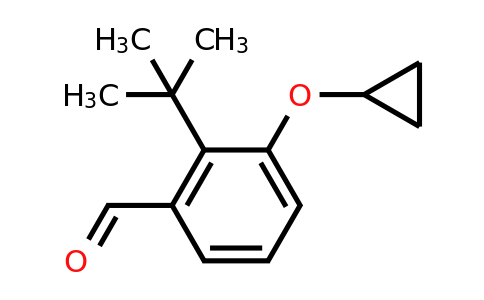 CAS 1243399-54-3 | 2-Tert-butyl-3-cyclopropoxybenzaldehyde