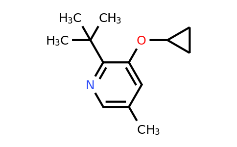 CAS 1243399-55-4 | 2-Tert-butyl-3-cyclopropoxy-5-methylpyridine