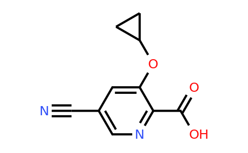 CAS 1243399-56-5 | 5-Cyano-3-cyclopropoxypicolinic acid