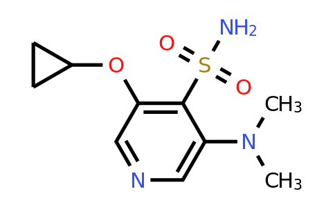 CAS 1243399-61-2 | 3-Cyclopropoxy-5-(dimethylamino)pyridine-4-sulfonamide