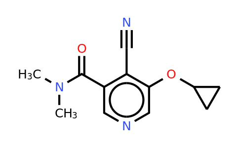 CAS 1243399-63-4 | 4-Cyano-5-cyclopropoxy-N,n-dimethylnicotinamide