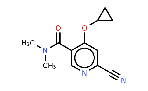 CAS 1243399-75-8 | 6-Cyano-4-cyclopropoxy-N,n-dimethylnicotinamide