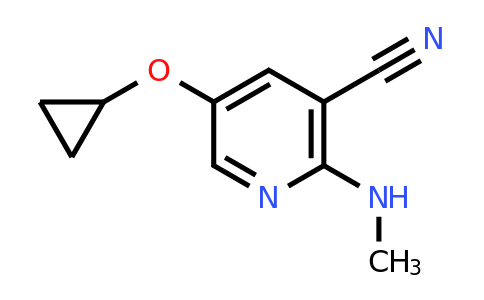 CAS 1243399-77-0 | 5-Cyclopropoxy-2-(methylamino)nicotinonitrile