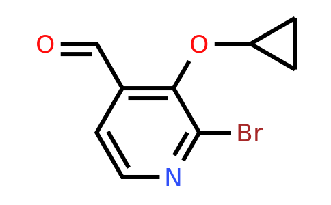 CAS 1243399-80-5 | 2-Bromo-3-cyclopropoxyisonicotinaldehyde
