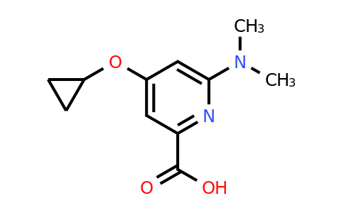 CAS 1243399-82-7 | 4-Cyclopropoxy-6-(dimethylamino)picolinic acid