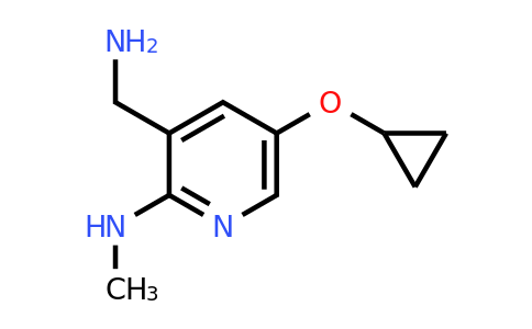 CAS 1243399-83-8 | 3-(Aminomethyl)-5-cyclopropoxy-N-methylpyridin-2-amine
