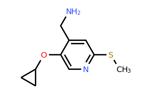 CAS 1243399-84-9 | (5-Cyclopropoxy-2-(methylthio)pyridin-4-YL)methanamine